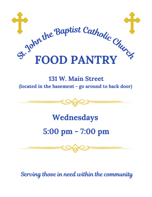 St. John The Baptist Catholic Church Food Pantry